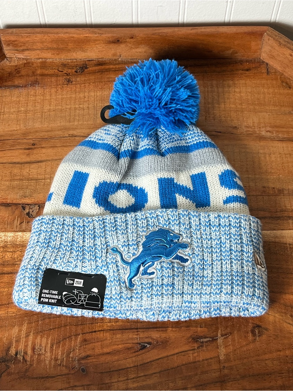 Detroit Lions NFL New Era Winter Knit Hat Beanie One Size NWT